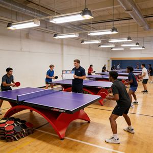 Vente directe d'usine, table de tennis de table 25 mm, table de <span class=keywords><strong>ping</strong></span>-<span class=keywords><strong>pong</strong></span> professionnelle, type compétition, haute élasticité pour les matchs professionnels - Product Image 1