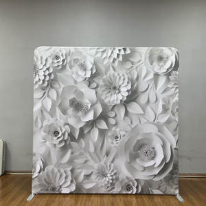 डबल पक्षीय सफेद फूलों की दीवार पृष्ठभूमि 8x8x8 पुष्प फोटोग्राफी स्टूडियो बैकड्रॉप - Product Image 1