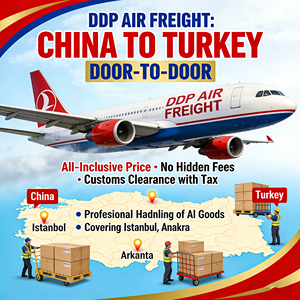 Transport aérien DDP Chine vers <span class=keywords><strong>Turquie</strong></span> Istanbul Ankara Izmir Porte à Porte Dédouanement et taxes inclus - Product Image 1