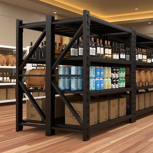 Rayonnages en acier sans bouchon noirs personnalisés Système de stockage sélectif en rayonnage à palettes pour entrepôts Rayonnages métalliques empilables - Product Image 4