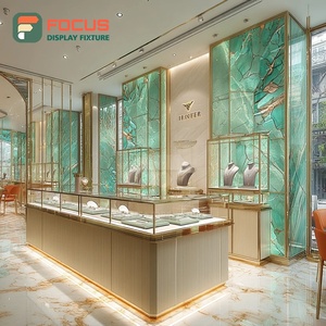 Minimalist Luxury Jewelry Store Fixtures Polished Surface Boutique Space Jewelry Cabinet - Product Image 5