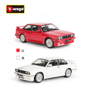 Moulé sous pression nouveau 1:24 1988 M3 E30 <span class=keywords><strong>Burago</strong></span> jouets alliage moulé sous pression modèle de <span class=keywords><strong>voiture</strong></span> son lumière intérieur <span class=keywords><strong>Collection</strong></span> passe-temps ornements décoratifs cadeaux - Product Image 2