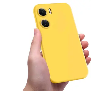ฝาครอบซิลิโคนไฟเบอร์แบบนิ่มสำหรับ Vivo X100 Y36 4G Y200 V29E 5G Y17S ไมโครไฟเบอร์สำหรับ VIVO V29 Pro Y100 T2 Pro Y36โปร - Product Image 1