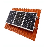 Kit de fixation de panneaux solaires pour toiture en tuiles, rails solaires faciles à installer, support PV, crochet en acier inoxydable pour panneaux solaires sur toiture en tuiles