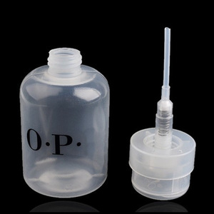 SunelPort 200ml Liquid Plastic Square Mini Thickened Press-type Empty Bottle <strong>Nail</strong> Art Acetone <strong>Nail</strong> Polish Remover <strong>Cleanser</strong> - Product Image 3