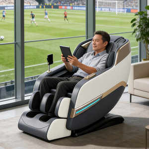 Full Body Massage Chair SL Dual-<b>Track</b> 4D Robotic Hand Home Use White Gray - Product Image 2