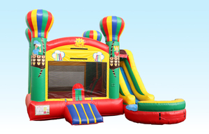 Hot air balloon theme Castle full d'entrain pvc inflatable for sale - Product Image 2