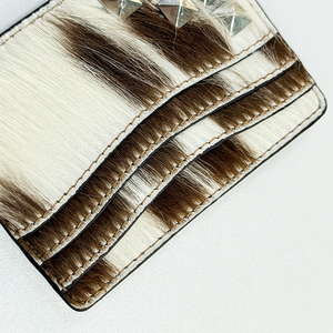 Personalizado de gama alta de lujo Vintage Animal pelo de cuero genuino Unisex Delgado minimalista RFID bloqueo ID tarjeta caso crédito <span class=keywords><strong>pasaporte</strong></span> - Product Image 2
