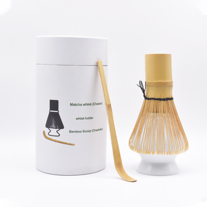 Authentique Matcha bambou fouet Laser gravure Logo fait à la main matcha <span class=keywords><strong>besen</strong></span> set 100 dents bambou Matcha mousse - Product Image 4