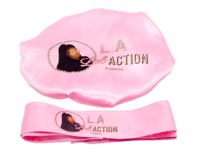 <span class=keywords><strong>Bonnet</strong></span> en Satin de Soie Double Réversible de Gros avec Bandeau Écharpe de Bordure, Étiquette Privée, Logo Personnalisé, Bonnets et Enveloppes de Cheveux en Satin - Product Image 1
