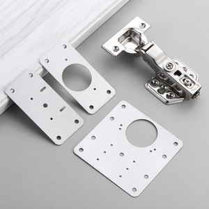 Plaque de réparation épaissie en acier inoxydable pour charnière de meuble, patch de fixation pour renforcement de porte - Produits d'usine Source Hardware - Product Image 1