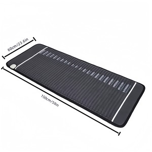 Matras pijat termal seluruh tubuh 59*23,6 inci dengan Amethyst alami & kristal turmalin hitam untuk menghilangkan rasa sakit & rileks lelah tubuh - Product Image 2