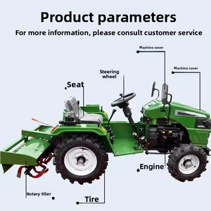 <span class=keywords><strong>Petit</strong></span> <span class=keywords><strong>tracteur</strong></span> chenillé 4 roues motrices, moteur 30 CV, motoculteur rotatif, <span class=keywords><strong>tondeuse</strong></span> à gazon, charrue, mini-serre, <span class=keywords><strong>tracteur</strong></span> King - Product Image 3