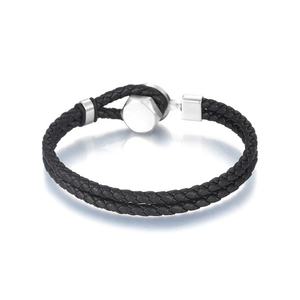 2024 New Design Wholesale Custom Stainless Steel Engraving Braided Leather Bracelet <b>for</b> <b>Men</b> Women - Product Image 6