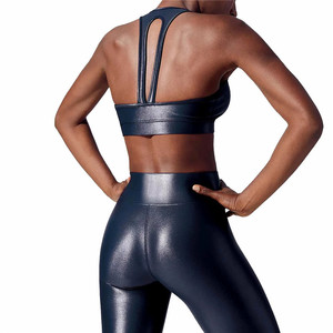 <span class=keywords><strong>Leggings</strong></span> <span class=keywords><strong>Lucidi</strong></span> da <span class=keywords><strong>Donna</strong></span>, Set Personalizzato per Palestra e Fitness, Completo Sportivo Due Pezzi con Reggiseno e <span class=keywords><strong>Leggings</strong></span> Yoga a Vita Alta - Product Image 1