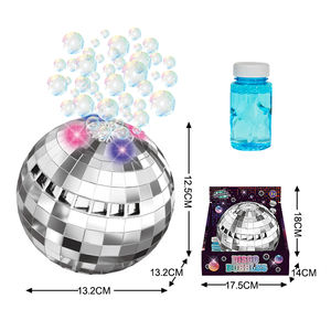 Pistola de Burbujas con Forma de Bola de Discoteca, Máquina de Burbujas Mágica a Pilas con Solución para Burbujas para Niños - Product Image 4