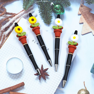 Nuevos Productos, Regalos de Boda y Cumpleaños, Bolígrafo con Cuentas Personalizado con Logotipo, Bolígrafo con Cuentas de Girasol Colorido - Product Image 2