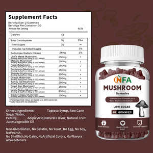 Gomitas de setas personalizadas privadas con suplementos nutricionales Producto de belleza para fortalecer las articulaciones Huesos y gomitas saludables para las articulaciones - Product Image 6