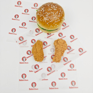 Custom Logo Printed Single-Sided Greaseproof Oil-Resistant <b>Recycled</b> Wood Pulp Recyclable Sandwich Deli Food <b>Wrapping</b> <b>Paper</b> - Product Image 5