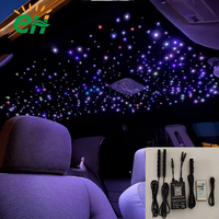 Éclairage décoratif révolutionnaire à fibres optiques RGBW blanc effet météore, optimisant le coût des fibres pour plafonds étoilés de voiture