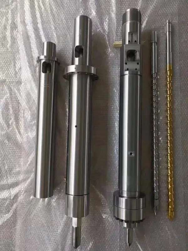 सभी प्रकार के इंजेक्शन मोल्डिंग मशीन नए डिजाइन किए गए मिश्र धातु इंजेक्शन स्क्रू और बैरल