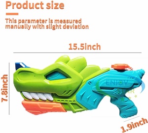 Pistol Air Dinosaurus Plastik Laris Manis dengan Pompa Super Daya Hisap untuk Permainan Air Musim Panas di Luar Ruangan untuk Anak-Anak - Product Image 6