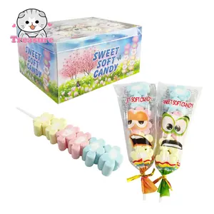 wholesale cotton candy lollipop flower marshmallow stick