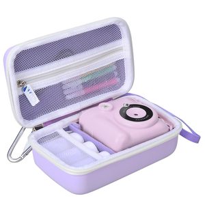 เคสกล้องยูนิคอร์นสีชมพูพร้อมซิปปิดและวัสดุ EVA ป้องกันแรงกระแทกสำหรับกล้องดิจิตอลสำหรับเด็ก - Product Image 4