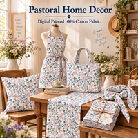 Tissu sergé en coton micro-fleuri imprimé numériquement sur mesure Heritage, haute résistance 335 g/m², pour sacs, ameublement et artisanat