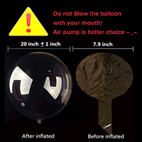 Vente en gros Ensemble de ballons Bobo transparents à LED Ballon à LED lumineux Globos Con Luces pour décoration de fête d'enfants avec lumières