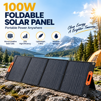 Panneau solaire portable pliable OEM ODM 100-400W monocristallin, chargeur solaire ETFE étanche pour les aventures en plein air