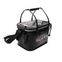 Sac de pêche de seau EVA pliable en plein air de haute qualité, sac de pêche EVA Portable