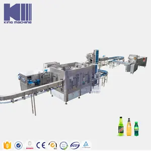 Complete Automatic PET Plastic Bottle Sparkling Carbonated CO2 Soft Gas Soda Drinks CSD Filling Machine Production Line Factory