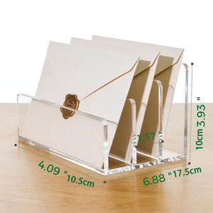 Organizzatore Postale a Tre Scomparti, Cassetta Postale <span class=keywords><strong>da</strong></span> <span class=keywords><strong>Scrivania</strong></span> Verticale, Classificatore di Documenti, Organizzatore <span class=keywords><strong>da</strong></span> <span class=keywords><strong>Scrivania</strong></span> in Acrilico, Forniture per Ufficio - Product Image 5