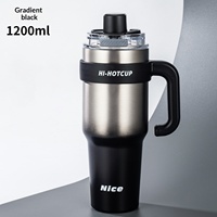 Seau à glace isotherme géant en acier inoxydable, tasse thermos, rétention chaud/froid 12-24h, tasse de voyage pour voiture, pour la vente en gros et au détail aux États-Unis