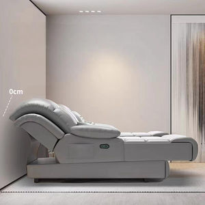 كرسي صالة مستلق متعدد الوظائف من الجلد الطبيعي ، غرفة معيشة فاخرة حديثة ، تخزين كهربائي - Product Image 4