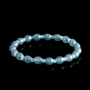 สร้อยข้อมือหยกเจไดต์สีน้ำเงินธรรมชาติ ดีไซน์ดั้งเดิม เครื่องประดับผู้หญิง สร้อยข้อมือเครื่องประดับชั้นดี ใบรับรองการประเมินราคา SL58 - Product Image 1