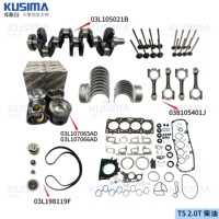 Cojinete principal de cigüeñal y cojinete de biela para AUDI VW T5 T6 2.0 TDI CAAB CCH 038105561AM Cojinetes de biela STD 010 020