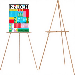 MEEDEN MDWJ-7Y Non-Toxic Beech <b>Wood</b> Portable Adjustable Triangular Tripod <b>Easel</b> for Painting Art /Supplies Beijing - Product Image 3