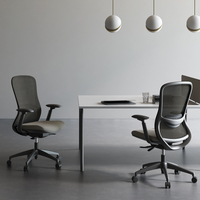 Chaise de bureau ergonomique en maille pour le personnel et les cadres, certifiée BIFMA, pour le bureau, Sillas De Oficina
