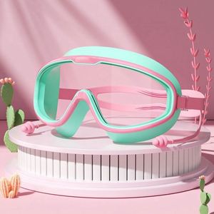 Lunettes de natation anti-buée de haute qualité pour adultes avec verres miroir, boucle réglable, matériau PVC pour la protection des yeux lors de la natation - Product Image 5