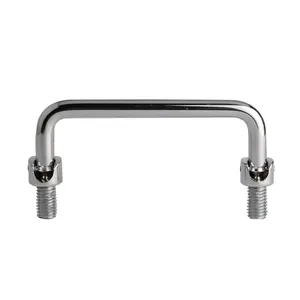 LS506 304 Stainless Steel Metal 90 Degree Mechanical Equipment Metal 3-15/16" Center To Center Folding Pull Handle