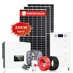 Système d'énergie solaire hybride complet 10 kW 15 kW 20 kW 50 kW, puissance 8 kW, livraison gratuite, triphasé pour la maison - Product Image 1