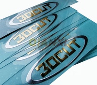 Autocollant 3D en métal argenté plaqué, logo de marque brillant en or, étiquette en nickel électroformé, autocollant de transfert métallique pour flacons de parfum