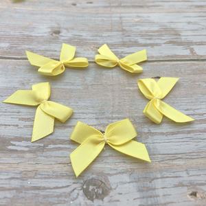 Mini Lazos Gordon para Decoración de Lencería, Lazos Pequeños Dorados y Amarillos con Forma de Rosa, Lazos Florales para Vestidos, Decoración de Prendas para Niñas y Mujeres - Product Image 3