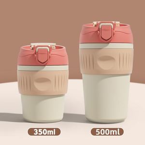 Christmas Gift 350ml <b>Double</b>-<b>Wall</b> 304 Stainless Steel Office <b>Mug</b> with Straw Insulated Car Cup and Cologne Bottles for Men - Product Image 2
