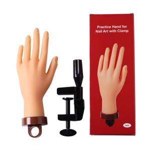 Flexible Mannequin <b>Nail</b> <b>Practice</b> <b>Hand</b> Positional Fingers for Acrylic <b>Nail</b> Training Manicure - Product Image 1