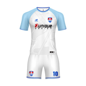 Sublimation soccer dry made Print jersey White cheap soccer uniform kits sports clothes - Product Image 2