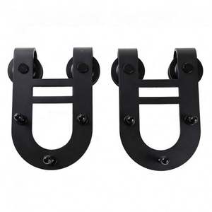 WEKIS Herrajes Modernos en Forma de U para Puertas Correderas de Granero, Accesorios de Rodillos Mágicos para Europa y América, Fácil Instalación con Tornillos - Product Image 4