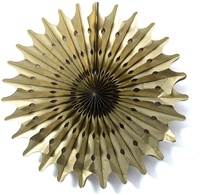 Kit de décoration de fête du Nouvel An, thème or et noir, artisanat en papier personnalisable, lanterne pliable en papier de soie, pompon